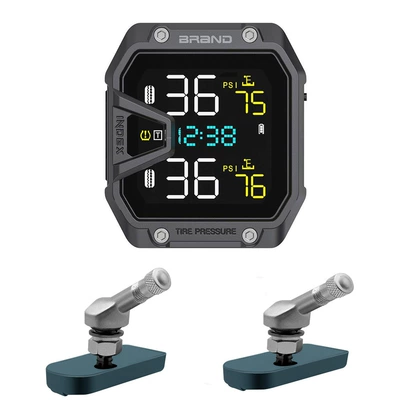 Wired Non-Rechargeable Ultra-Low Power Tire pressure monitoring system - built-in-straight-metal-bracket