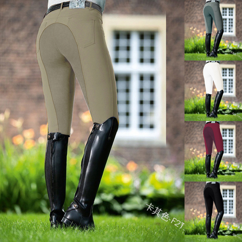 Cross-Border Foreign Trade Women's Clothing Amazon Aliexpress New Style Women's Tight-Fitting Stretchy Skinny Pants Fashionable Casual Equestrian Pants