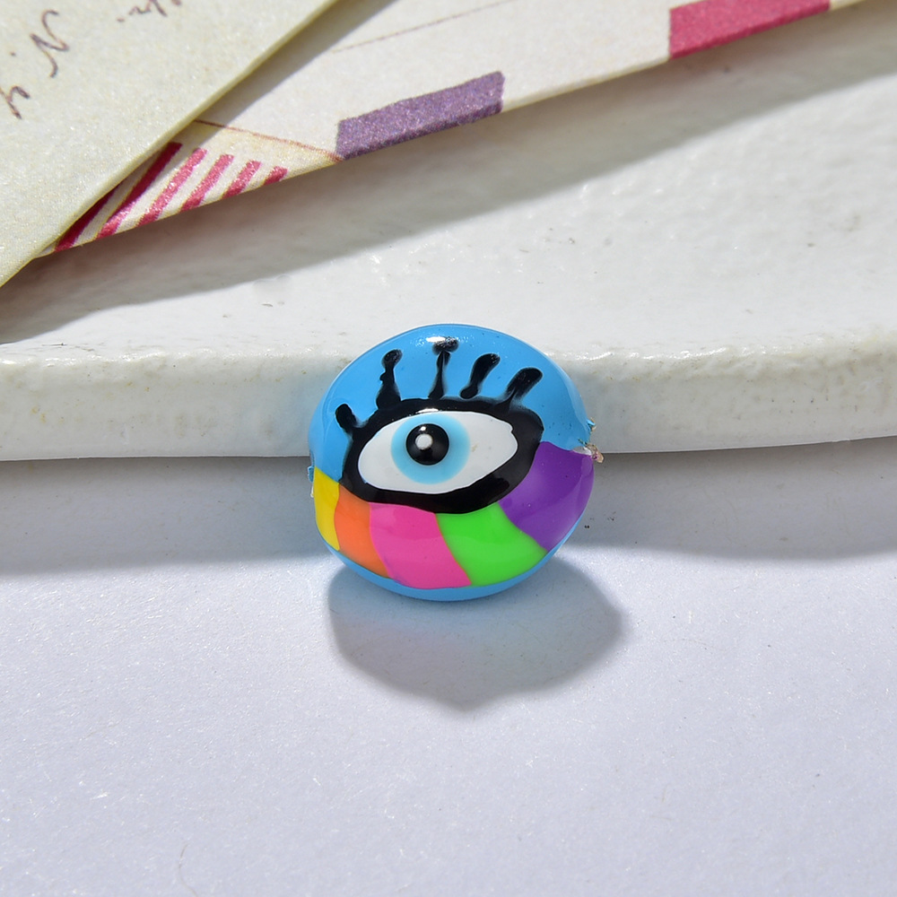 Enamel Design 1 Piece Resin Devil'S Eye DIY Jewelry Accessories