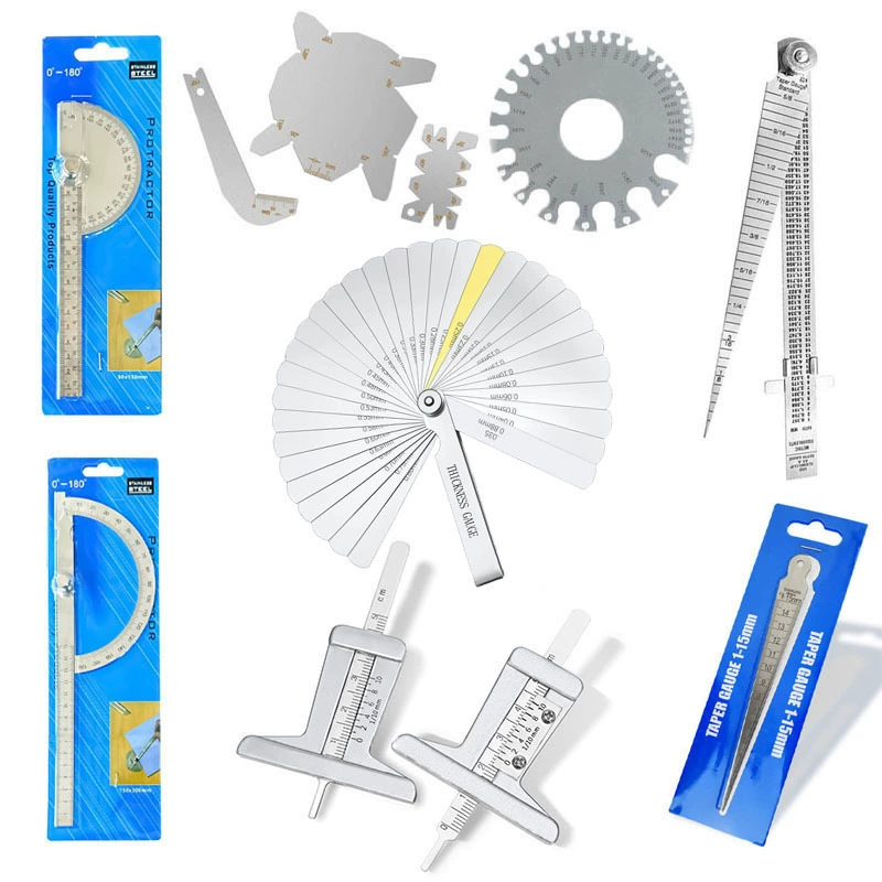 Yunbei 32-компонентный измеритель толщины медного листа, линейка из нержавеющей стали, высокоточный щуп из нержавеющей стали, линейка зазора, колено, метрическая и императорская