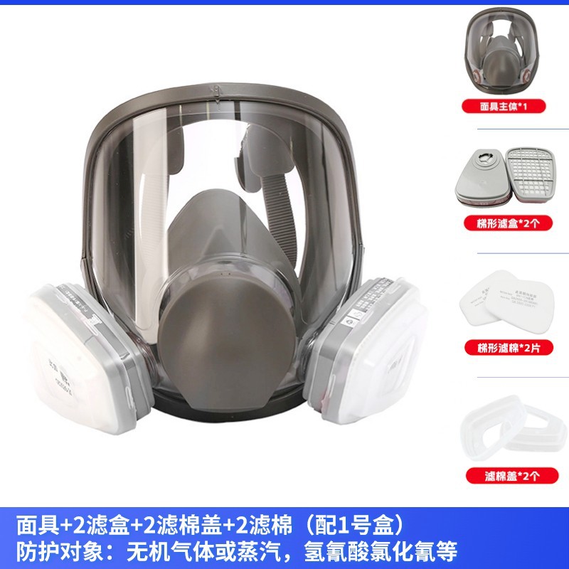 6800 mismo Anti-Virus máscara de pintura en aerosol de pesticidas químicos de protección contra incendios máscara completa de carbón activado a prueba de polvo Anti-Virus máscara completa