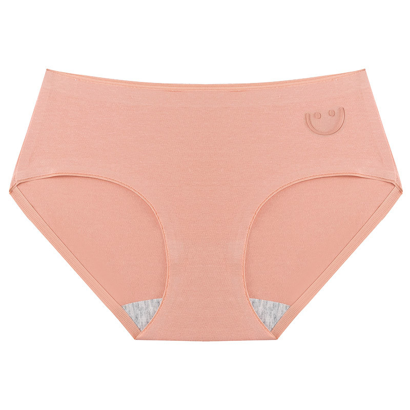 Ropa interior de niña de algodón puro Pantalones cortos de triángulo de entrepierna antibacteriana de algodón de cintura media para mujer Pantalones cortos deportivos transpirables Ropa interior de niña sin costuras