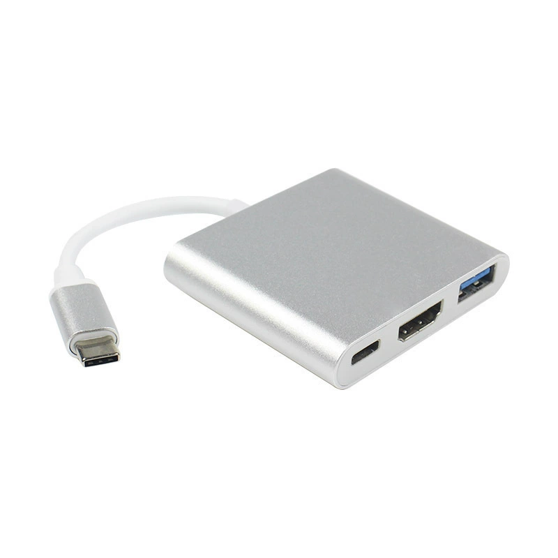 Подходящий адаптер Type-C к HDMI три в одном Type-C к USB Type-C к HDMI совместимый