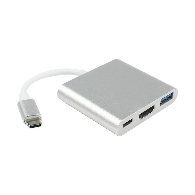 Подходящий адаптер Type-C к HDMI три в одном Type-C к USB Type-C к HDMI совместимый