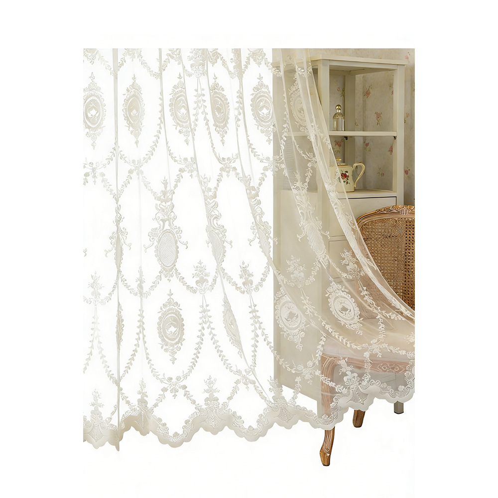 Cross-border Window Curtain Manufacturer Wholesales American-style Embroidered Green Leaf For And AliExpress,_voghion.com