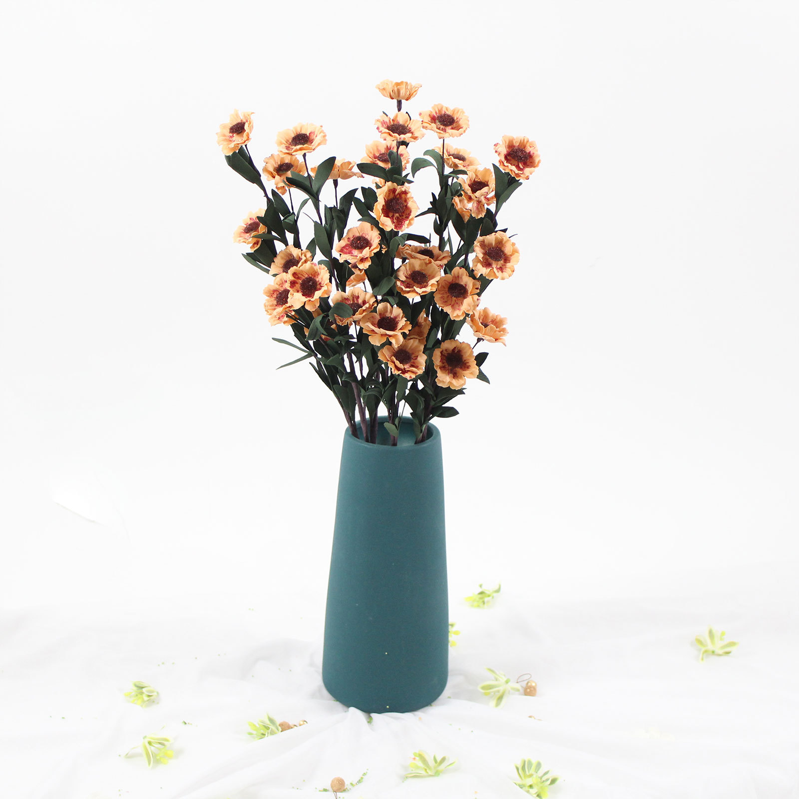 Año nuevo decoración de flores artificiales ramo de flores artificiales decoración del hogar DIY arreglo de flores rosa al por mayor ramo de flores artificiales