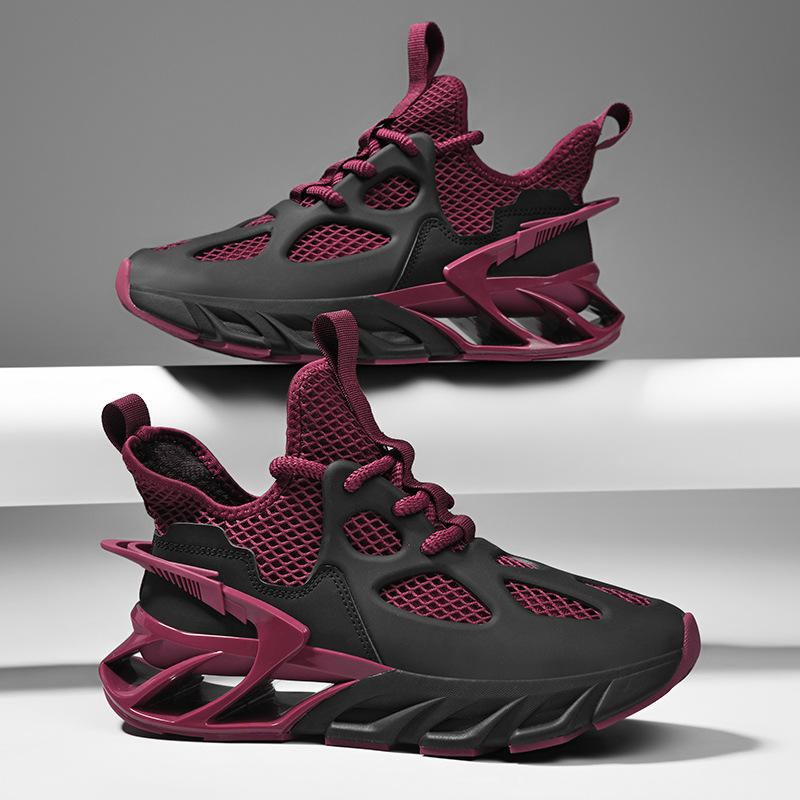 Zapatos de cuchilla para hombres casuales primavera y verano de 2026 nuevos zapatos de coco para correr al aire libre zapatos deportivos de moda