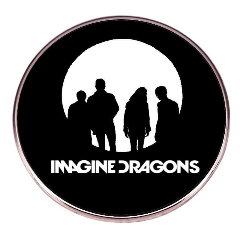 Воображаемые Драконы Dream Dragon Bands расправленный американский независимый рок-музыка ненужный металлический сплав значок