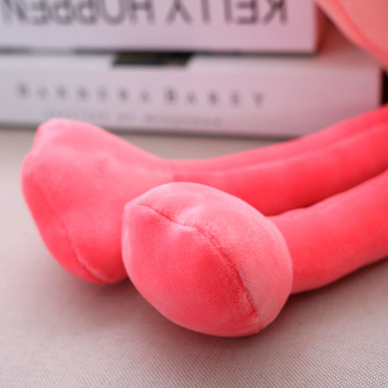Nuevo ins Flamingo juguete de peluche almohada de dibujos animados muñeca máquina muñeca de juguete para niños con logo