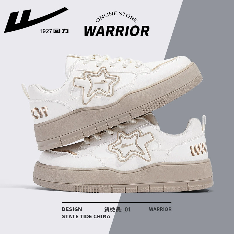 Warrior, белые туфли на платформе, обувь для отдыха, универсальные кроссовки