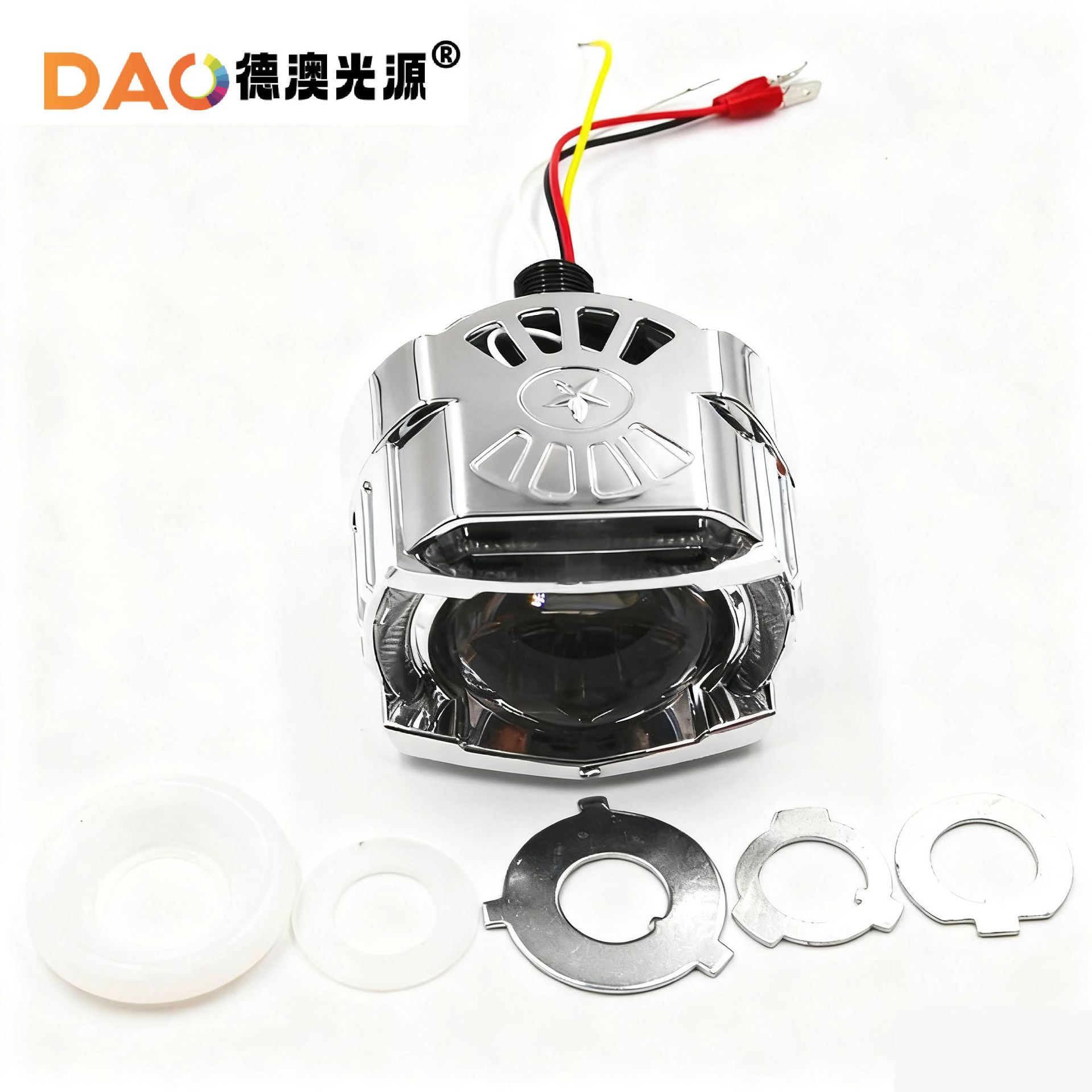 Segunda generación LED DE ALTO haz de luz de carretera de alta lente modificada coche faro LED faro instalación sin pérdida pistola láser