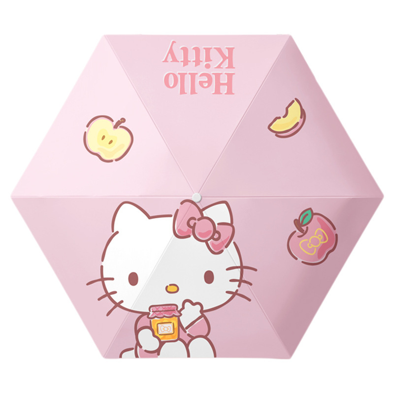 正規品 サンリオ 自動傘 かわいい kt 猫 50% off 晴雨兼用日よけ傘 ハローキティ セット|undefined