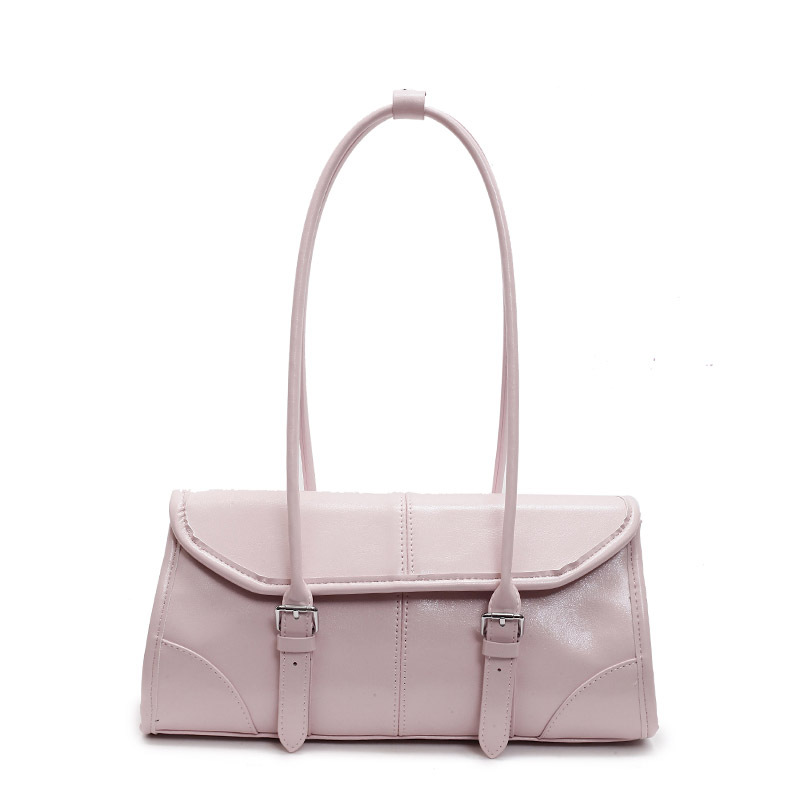 2025 New Arrival Elegant Oil Wax Leather Underarm Baguette Bag High-End Texture Niche Versatile Commuter Fashion Shoulder Bag For Women - Thumbnail 7