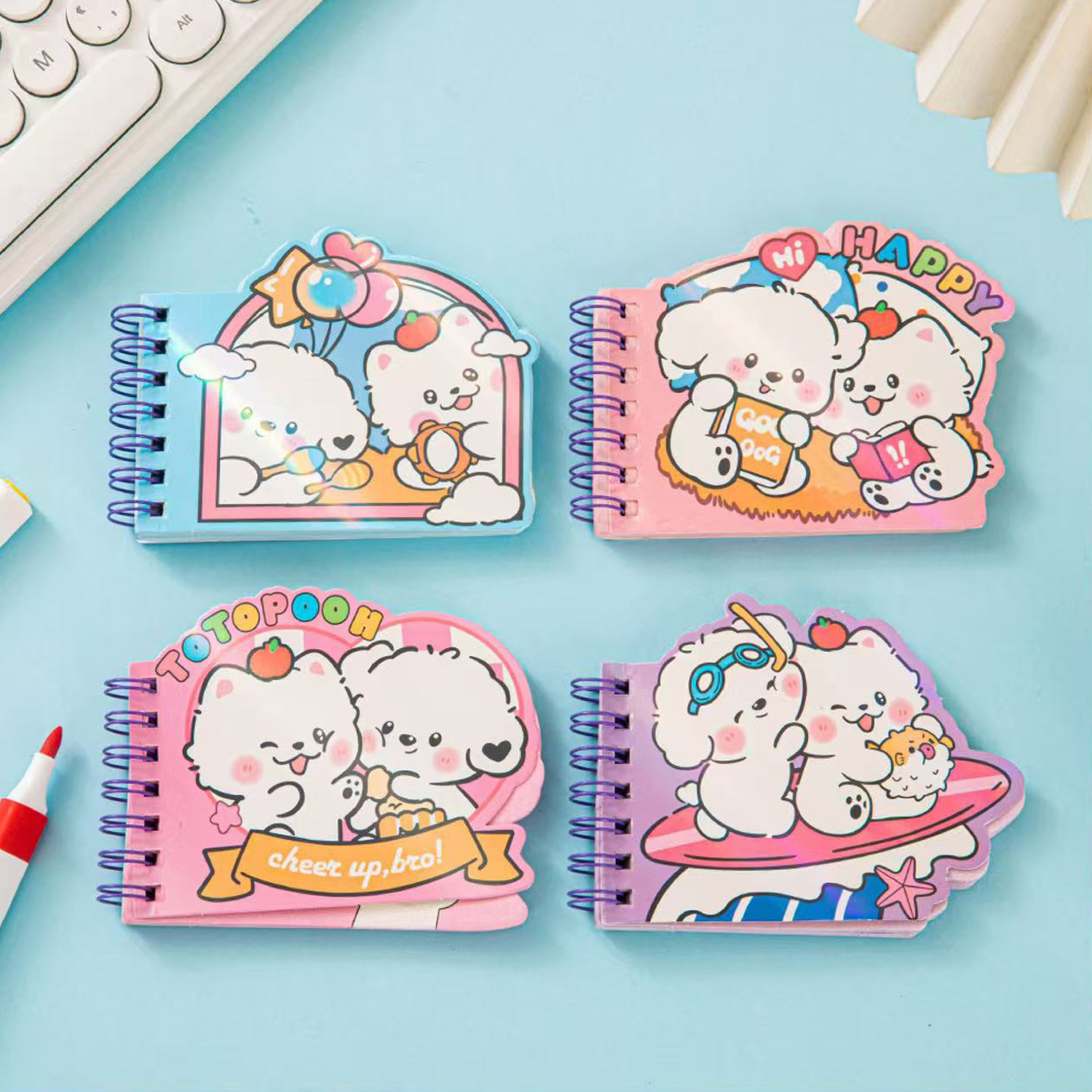 Caricatura Kitty A7 bobina de forma especial esta creativa Sanrio línea horizontal página de color cuaderno de mano fuente de cuaderno de estudiantes