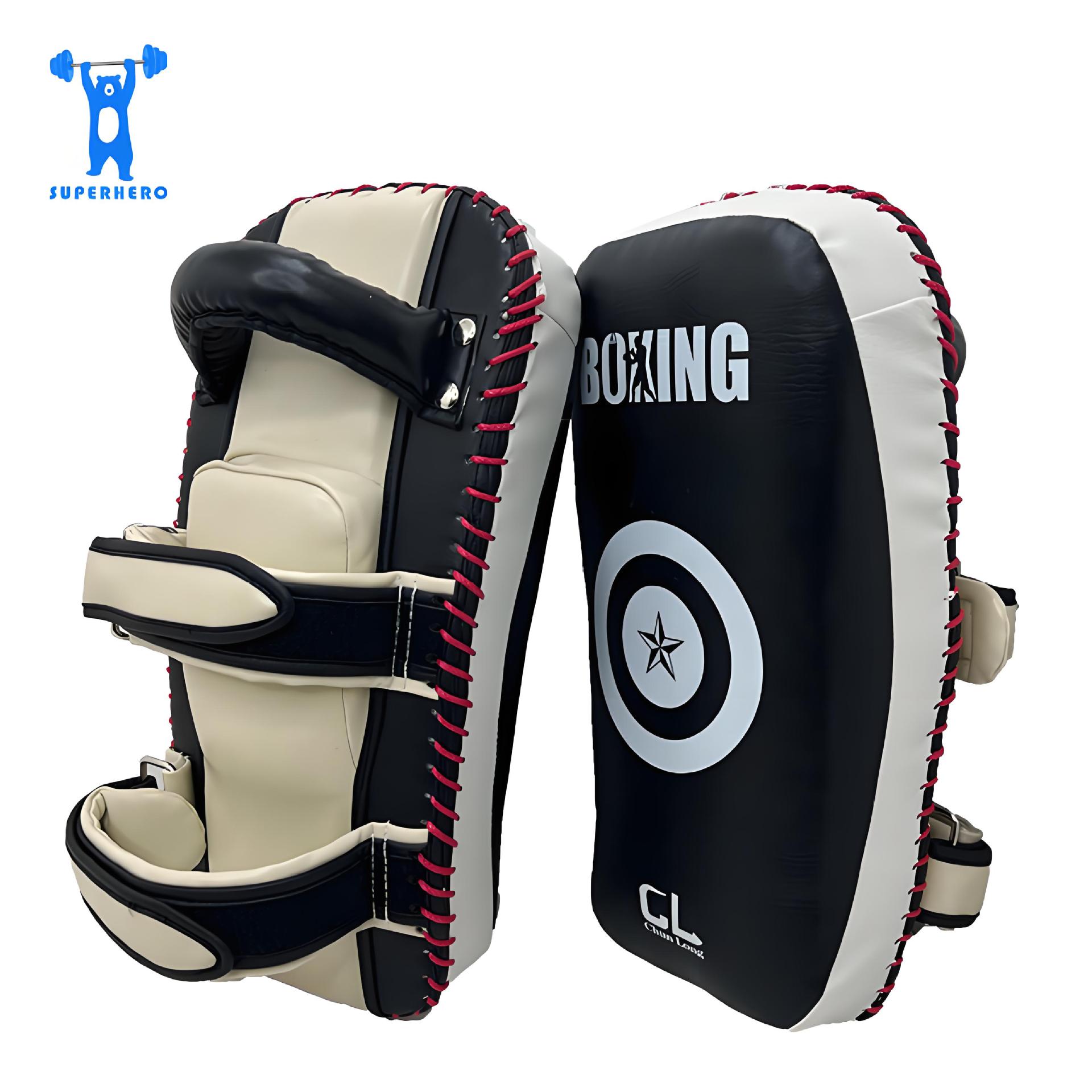 Pairing Thickeneded Fighting Foot Target Genuine Muay Thai Target Calf Kicking Target Fighting Sanda Boxing Protective Gear for Adults