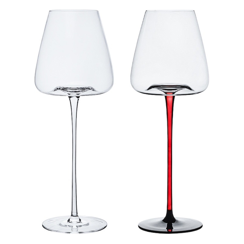 Luz de lujo pajarita copa de vino Copa cóncava copa de cristal copa de vino traje de gran capacidad copa de vino caja de color