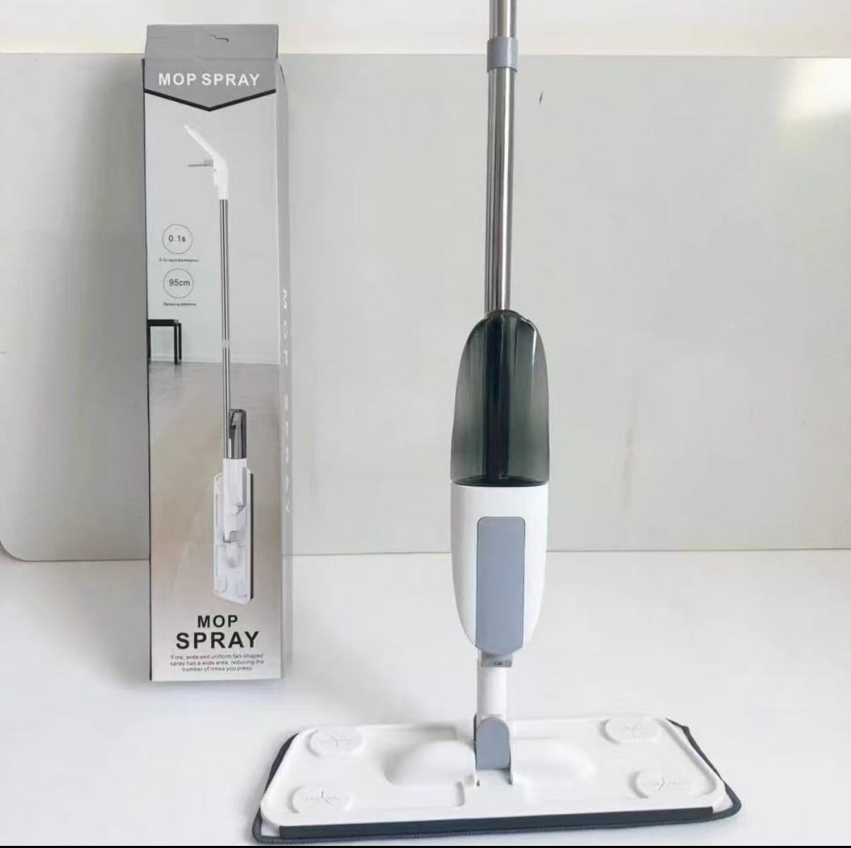 Mopo de pulverización de limpieza doméstica sin lavado a mano de 42cm seco y húmedo de doble uso limpio panel grande rociador de agua