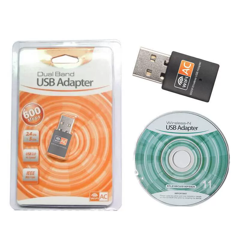 RTL8811CU wifi приемник 600M двухдиапазонный usb беспроводной сетевой карты 2.4G/5.8G ручной работы wifi