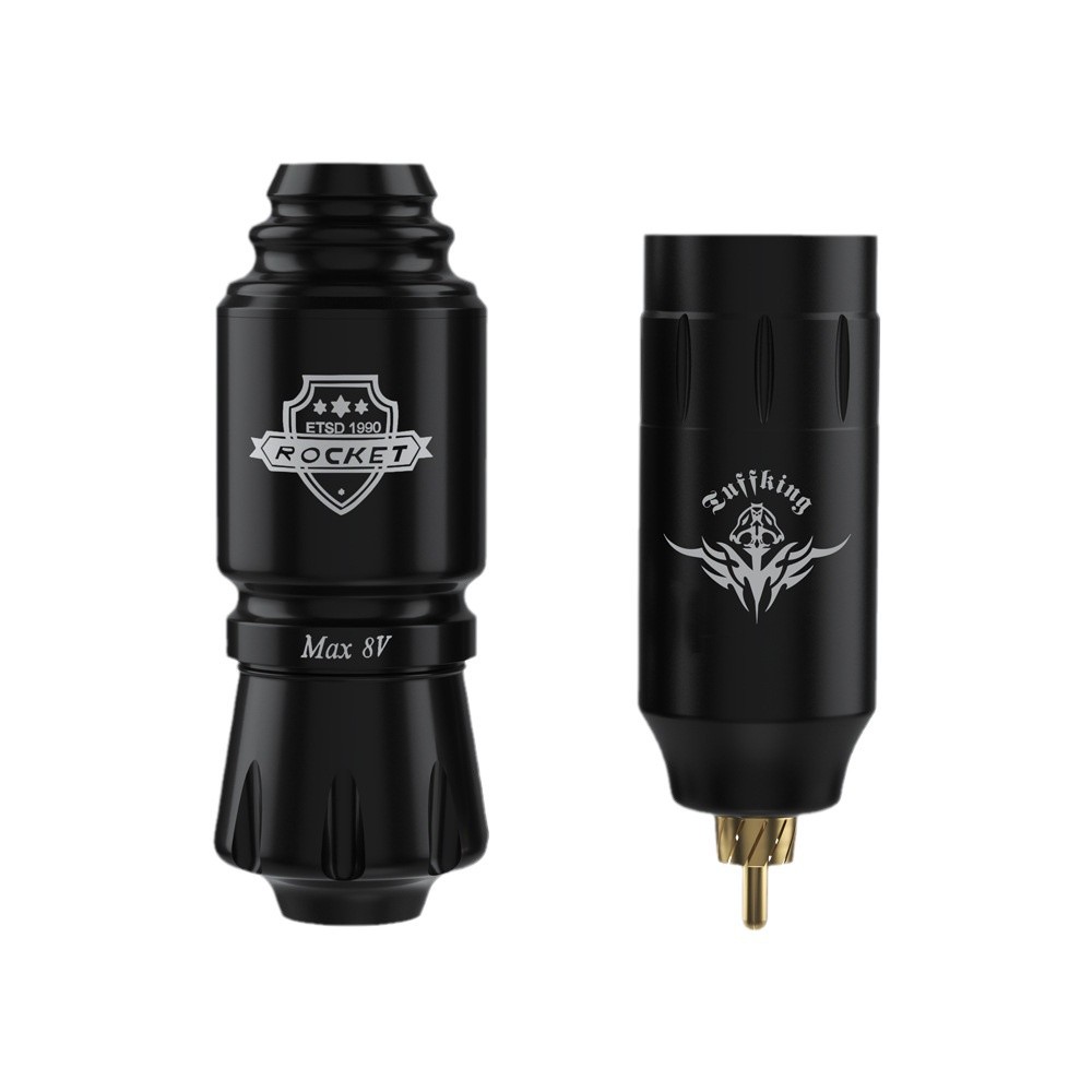 Máquina de Tatuar Inalámbrica con Diseño de Lápiz Cohete, Suministros para Tatuajes, Herramientas y Equipos Auxiliares para Práctica Manual