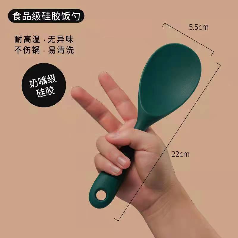 녹색 실리콘 밥숟가락