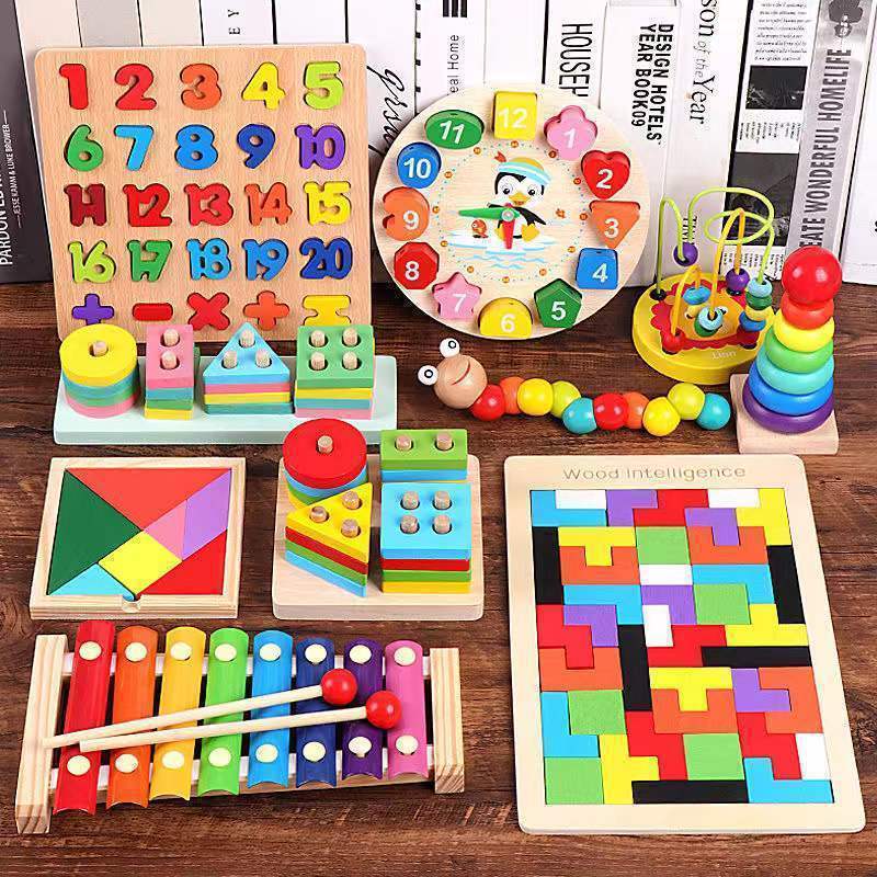 Children's Eight-Note Percussion Instrument, Threading Clock, Rainbow Tower, Four Sets of Column-Shaped Boards, Twisty Bug Baby Educational Toys Wholesale Children's Eight-Note Percussion Instrument, Threading Clock, Rainbow Tower, Four Sets of Column-Shaped Boards, Twisty Bug Baby Educational Toys Wholesale