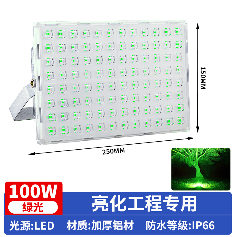 Monochrome green light [100w] lighting engineering special lamp