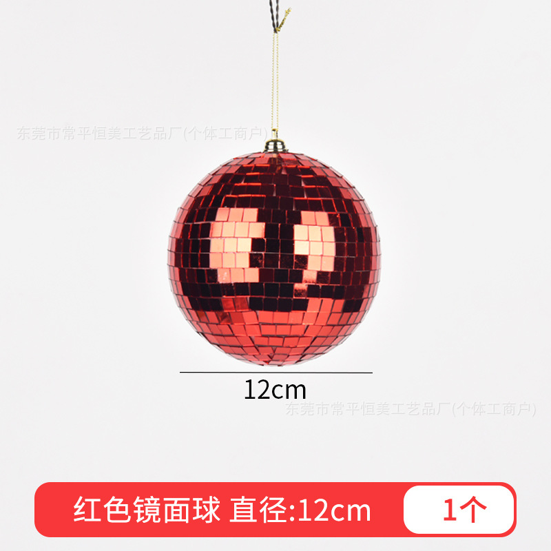 6 - 30cm reflejador de vidrio espejo bola de Navidad decoración para el hogar bola de mosaico escenario discoteca
