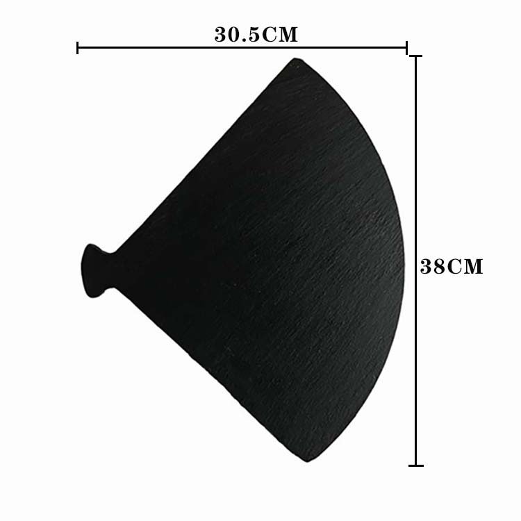 Placa de estilo europeo negro roca Placa de sushi plato de postre restaurante occidental plato de barbacoa plato japonés creativo plato de carne