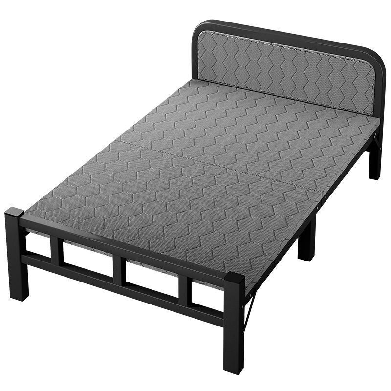 Cama plegable para una persona, cama sencilla para uso doméstico, cama para siesta en la oficina, cama para siesta en el dormitorio, cama pequeña para adultos, cama de hierro al por mayor.