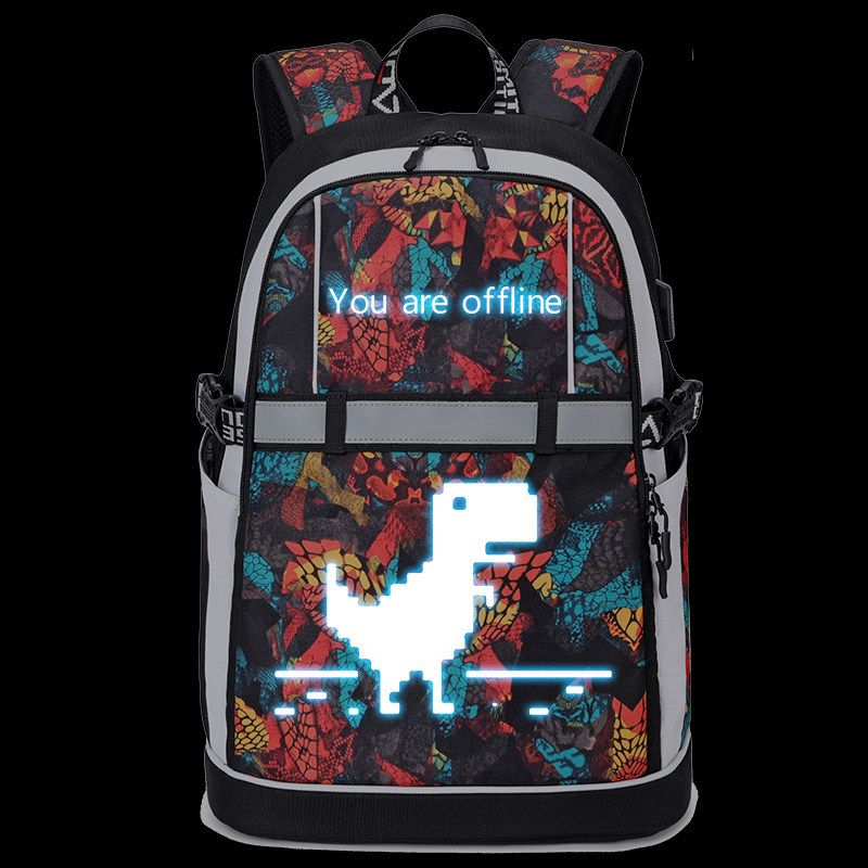 빛나는 A30-Large 레드-구글 공룡