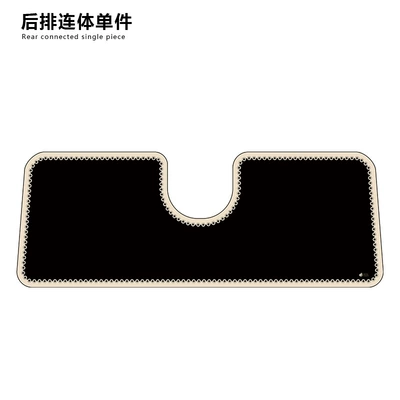 Washable and Easy-Care Wire Ring — Avtomobil döşəmə paspasları - ink-dyed-solid-color-back-row-one-piece-foot-pads