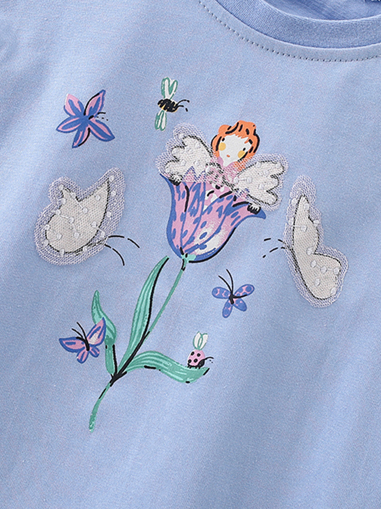 Trajes de niñas malwee transfronterizos de verano nuevos niños europeos y estadounidenses de cuello redondo de manga corta de dos piezas para niñas