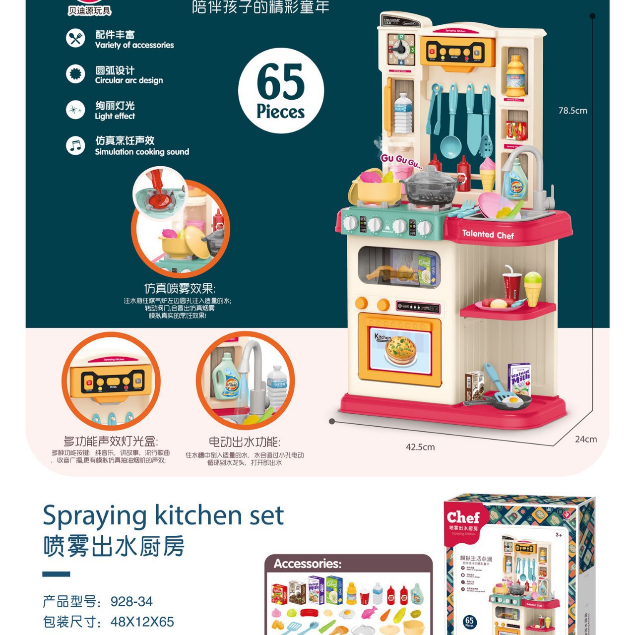 Juguetes de cocina juegos para niños popularidad en línea pequeños juguetes de productos básicos