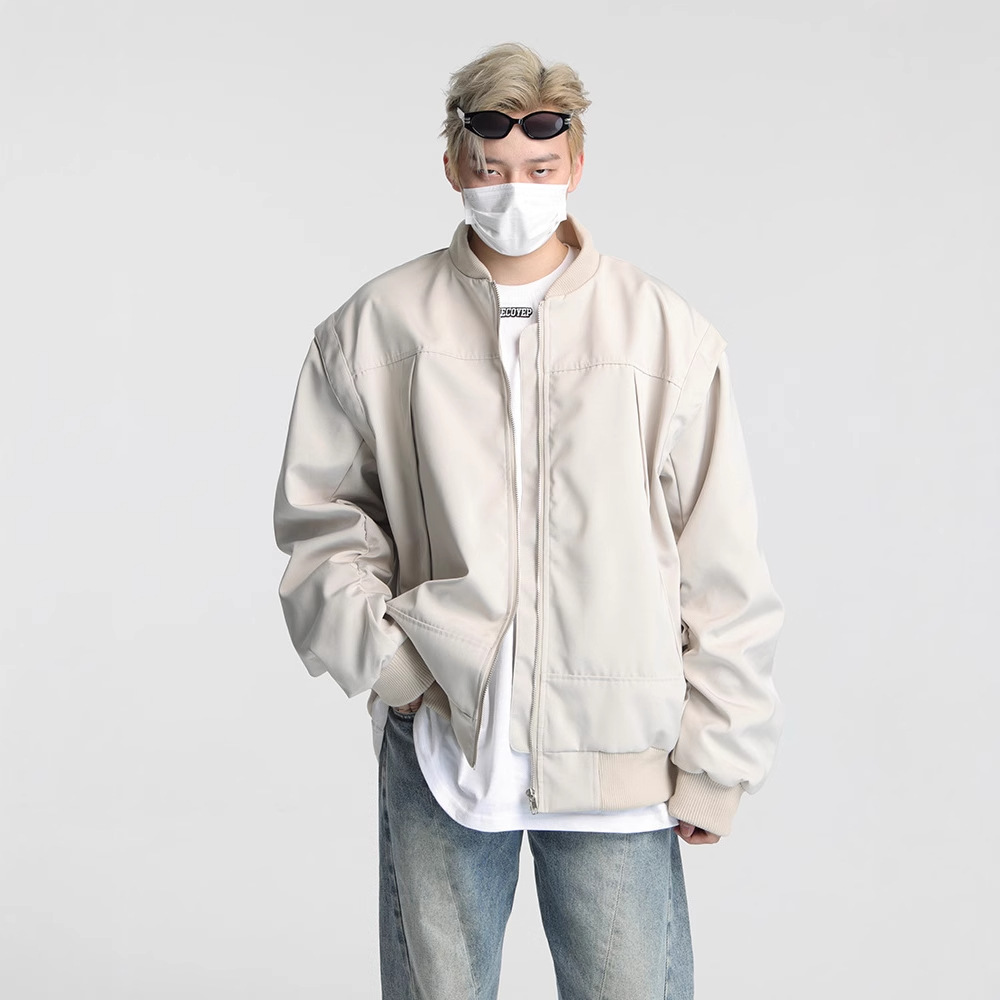 2023 nuevo Americano Retro High Street ropa de trabajo chaqueta de moda de los hombres de la marca de béisbol casual de moda de primavera y otoño chaqueta superior