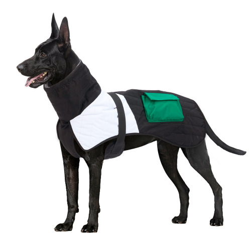 Winter-thick dog clothing with plush insulation for medium to large dogs, pet cotton coats for autumn and winter.