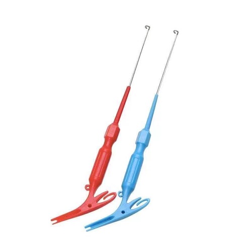 Quick Hook Extractor Japanese Dual-Purpose Hook Extractor Deep Throat Blind Thru Hook Remover Deep Mouth Hook Puller Fishing Line Knot Tying Tool