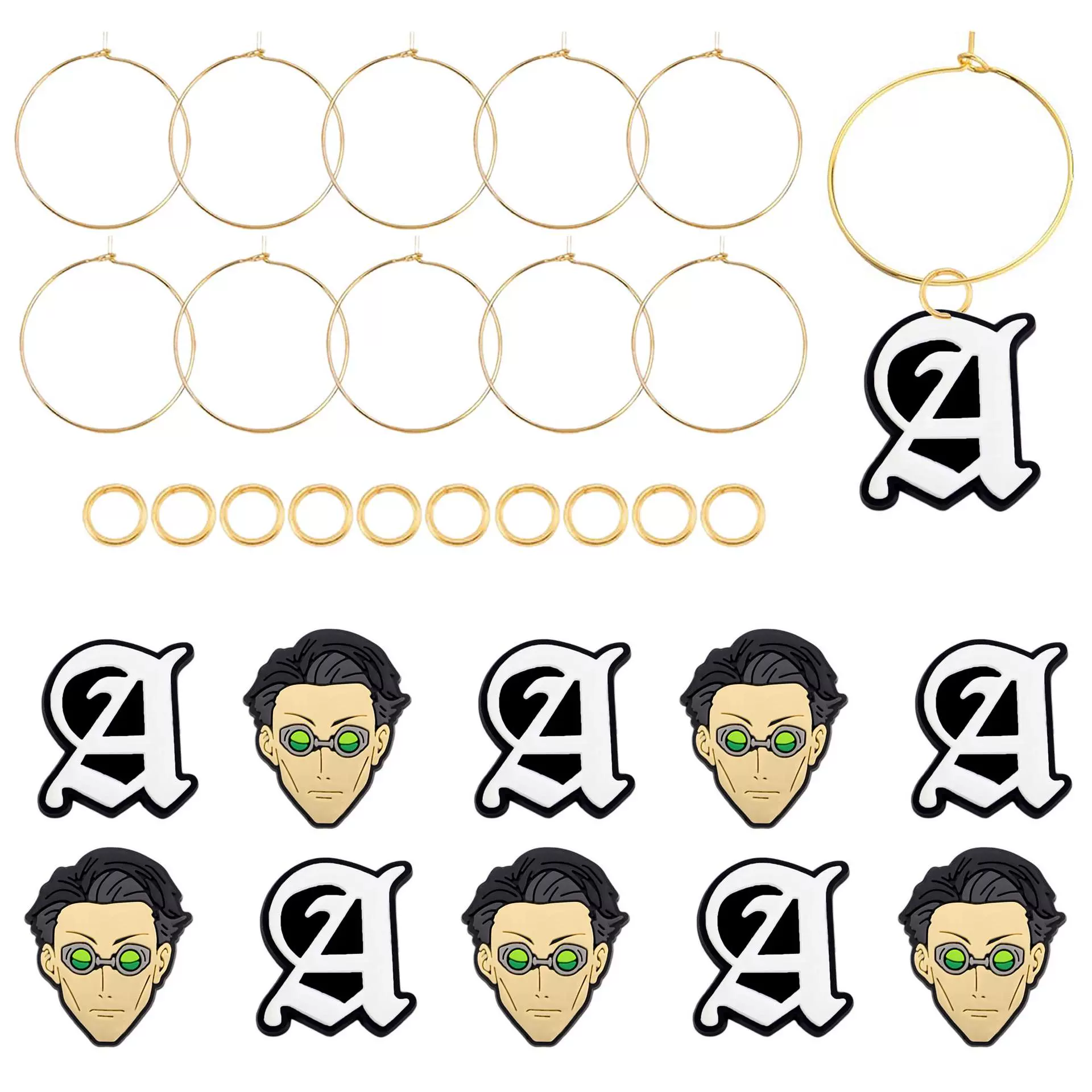 Подвеска для вечеринки в виде бокала для вина из сплава Ghost Blade Temu, подвеска для чашки с водой