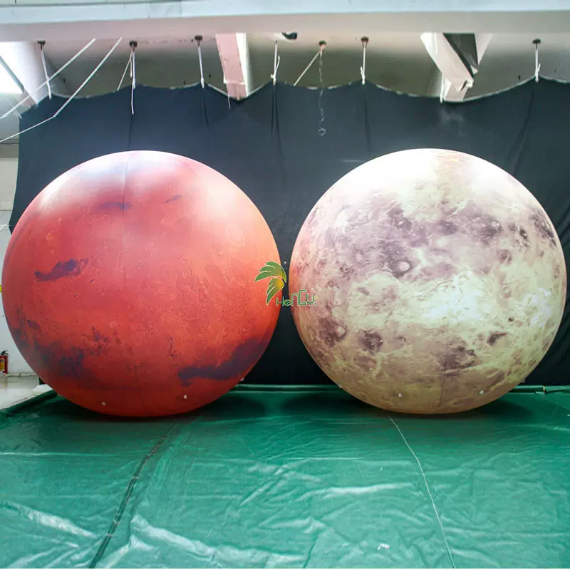 定制充气星球模型九大行星悬挂星球节日庆典装饰pvc升空星球气模