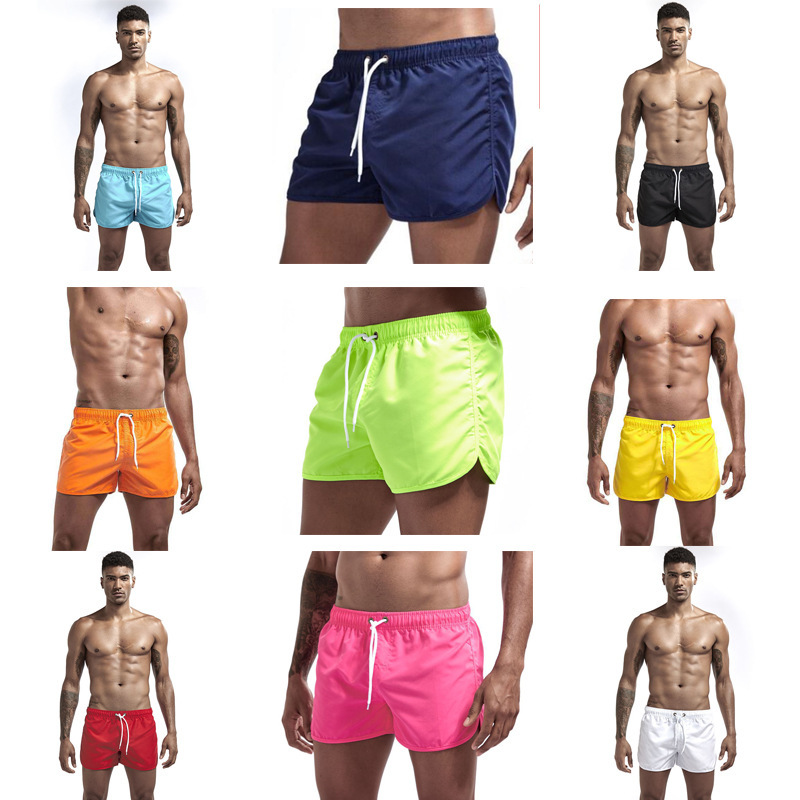 2026Wish Foreign Trade New Summer Style Men's Multi-Color Running Beach Shorts Polyester Shorts Sports Quarter Pants for Men