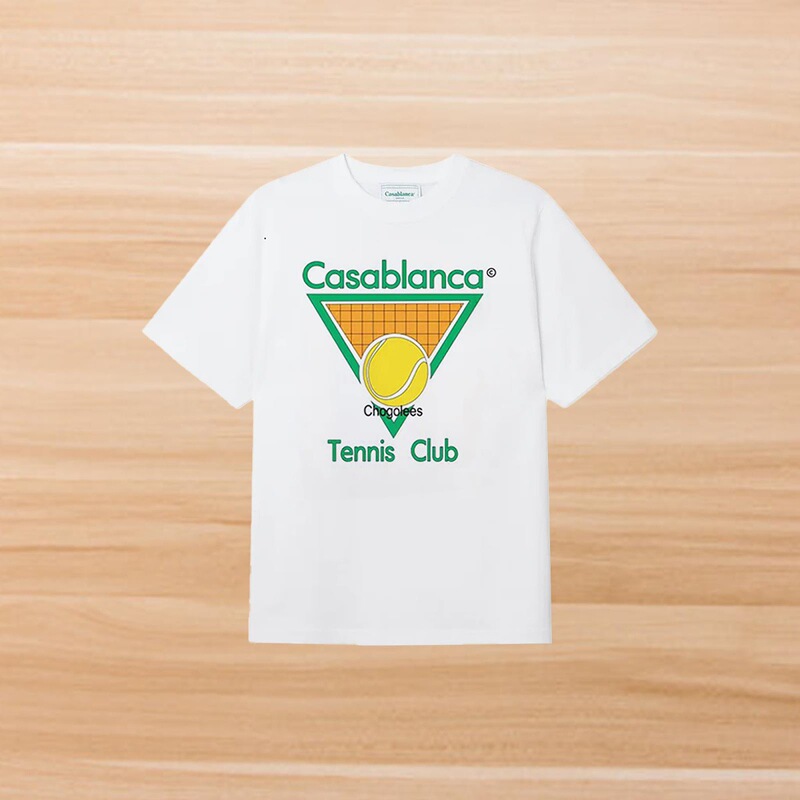 カサブランカ カサブランカ 半袖 ヘビーウェイト 260g アメリカのトレンド ブランド ニッチ ルーズ ハイストリート Tシャツ|undefined