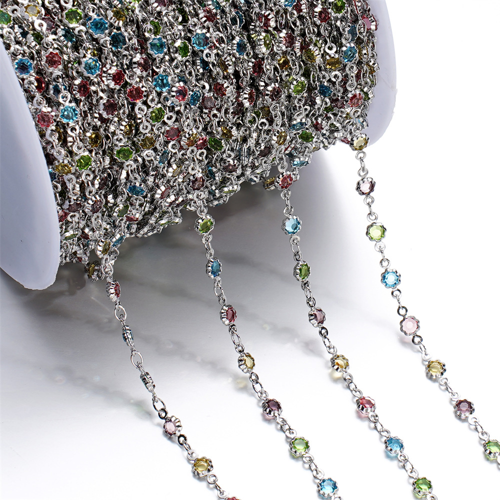 15g Weight Chain Jewelry Making Type 1 M Jewelry Making Size Glass Inlay Material DIY Jewelry Accessories, Bracelets, Necklace Classification 1 Roll Quantity Glass, Copper Material Bag, Colorful, Heart Shape, Butterfly Pattern Plating Design Casual, Simple Style Style 1 Roll Bag Colorful Heart Shape DIY Jewelry Accessories Bracelets Necklace Glass Copper Glass Casual Simple Style DIY Jewelry Accessories Bracelets Necklace 26