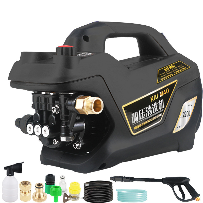 High-power pressure regulating car washer 110V/60Hz US gauge plug 220V/60Hz European gauge plug high-pressure washer