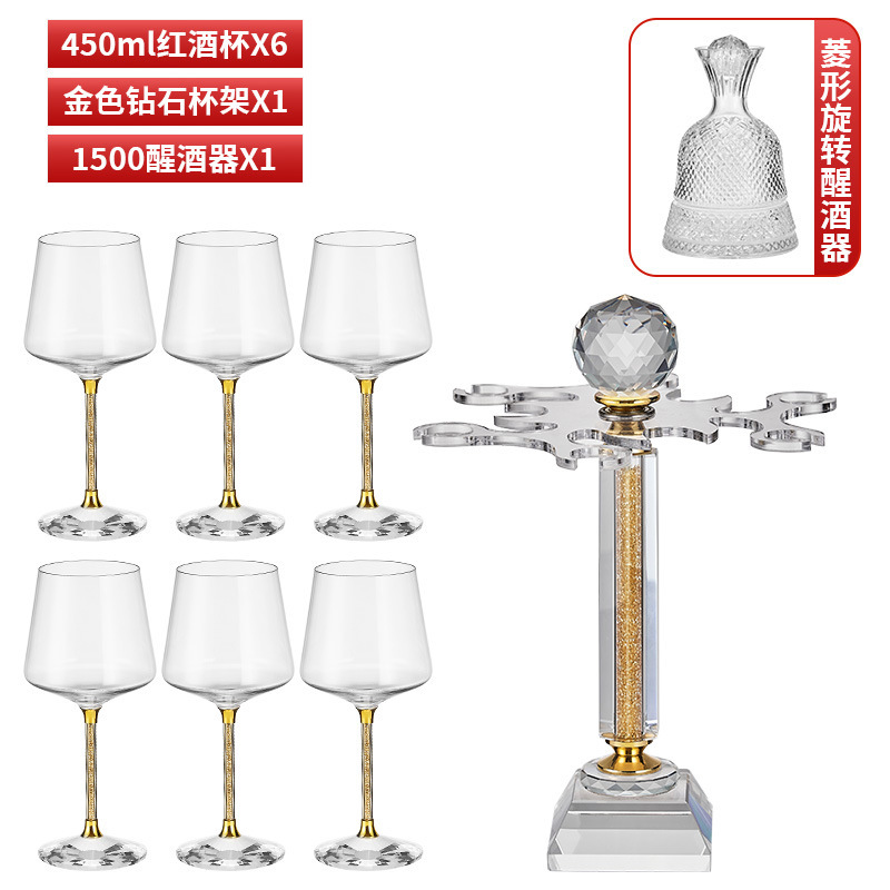 Wineglass, glass holder, wine decanter, 500 ml