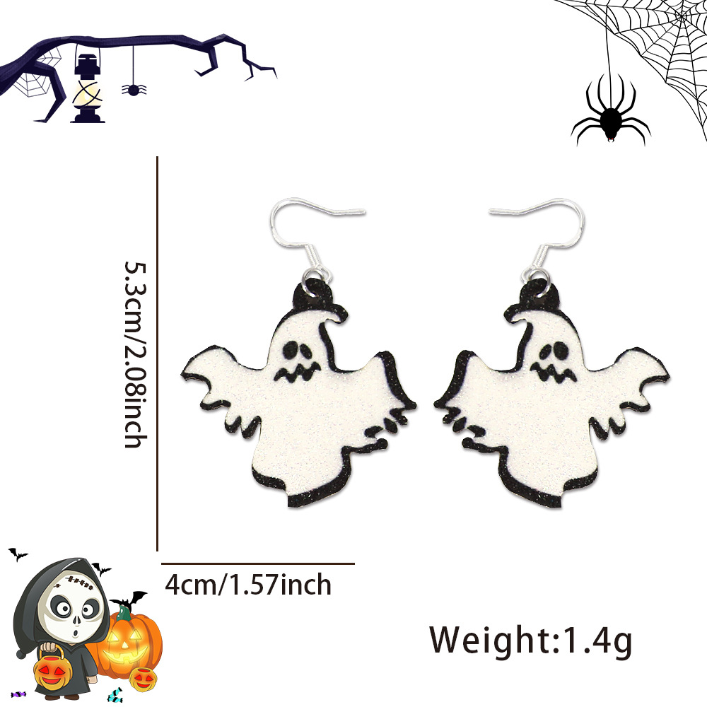 Amazon nuevos pendientes de Halloween araña murciélago pendientes adultos niños decoración de fiesta horrores extraños pendientes