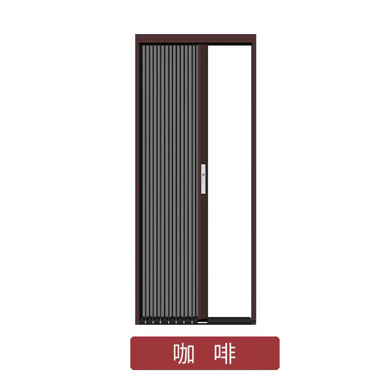 Aleación de aluminio de malla de diamante plegable Push-Pull pantalla puerta ventana de la pantalla pegatina auto-llave de bloqueo a prueba de mosquitos a prueba de insectos cortina de pantalla engrosada sin perforar
