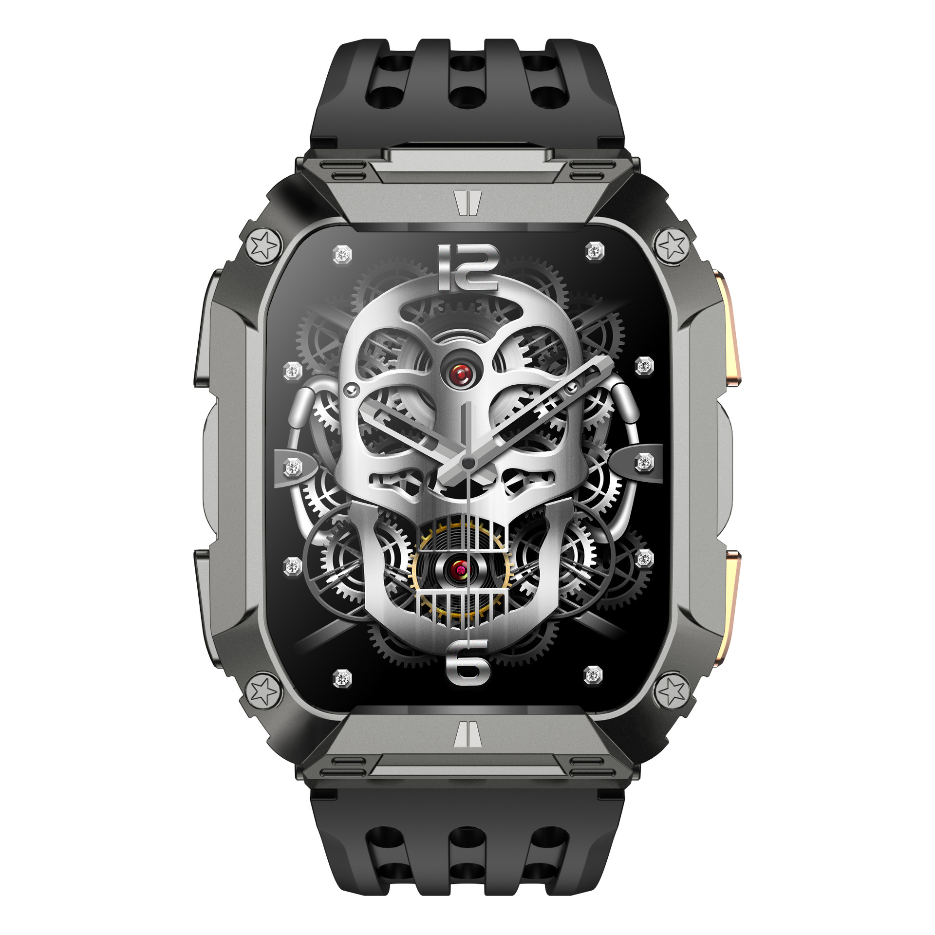 G68 1,95 Zoll Smartwatch mit Anruffunktion, Herzfrequenzmessung, Blutsauerstoffmessung, IP68, 1000-mAh-Akku_voghion.com