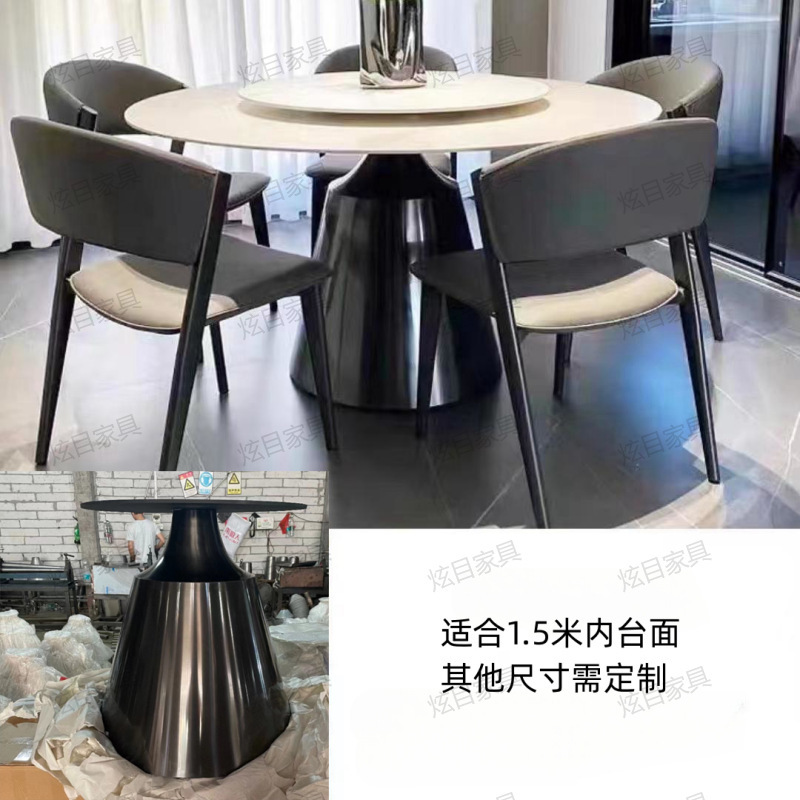 家庭用ステンレステーブル脚スタンド大理石角テーブル脚ベース軽贅沢高級岩板贅沢石テーブル脚|undefined
