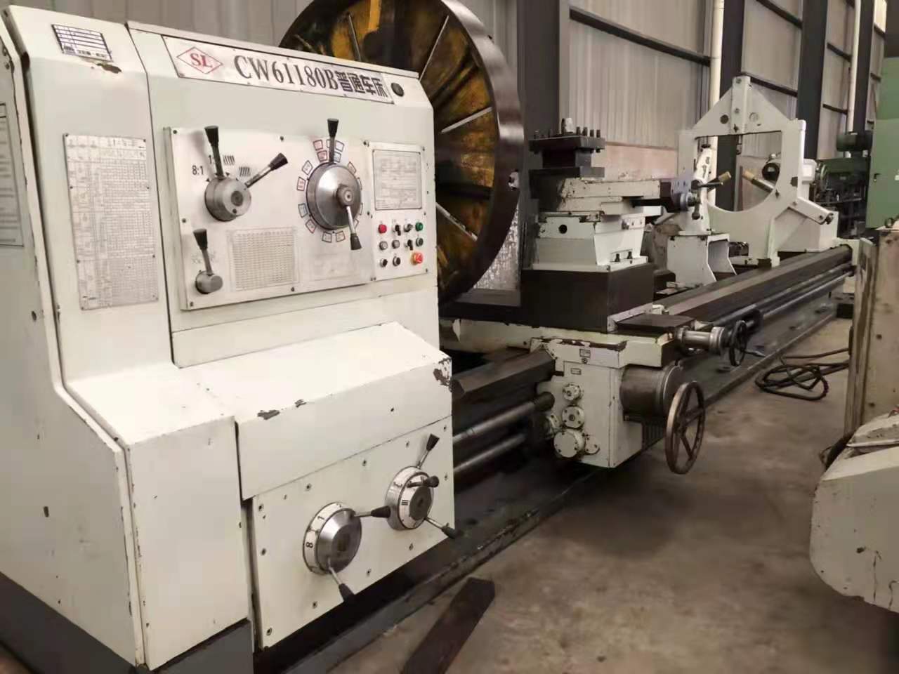 出售二手沈阳CW61180Bx6米重型卧式车床二手普车二手沈阳车床