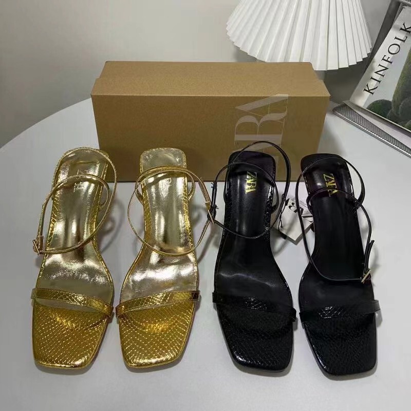 New High Heels Sandals Shoes Africanza2024 Metal Snake Pattern Stiletto Sandals New High Heels Sandals Shoes Africanza2024 Metal Snake Pattern Stiletto Sandals
