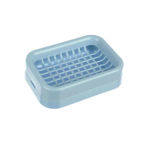 Wholesale wholesale square plastic soap dish creative grid drain soap dish grid double layer soap dish